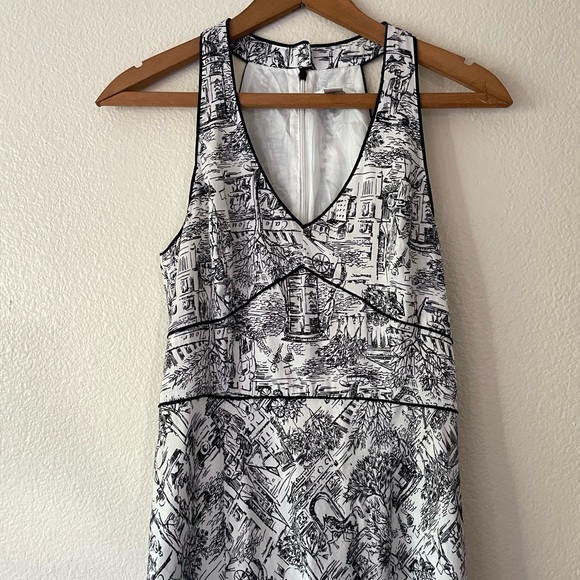 French Scenic Printed Dress• - Picture 2 of 6